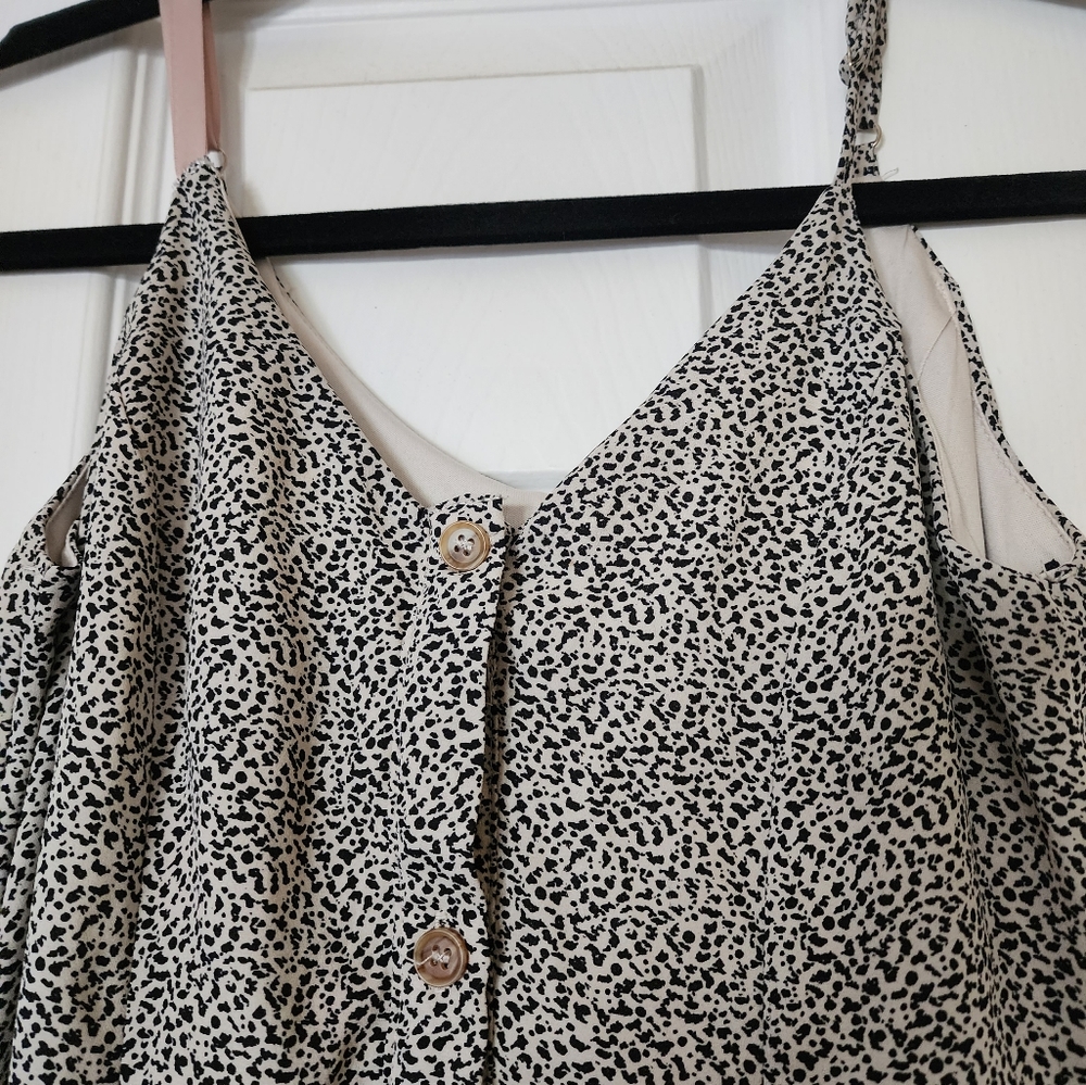 Black & ivory dress
